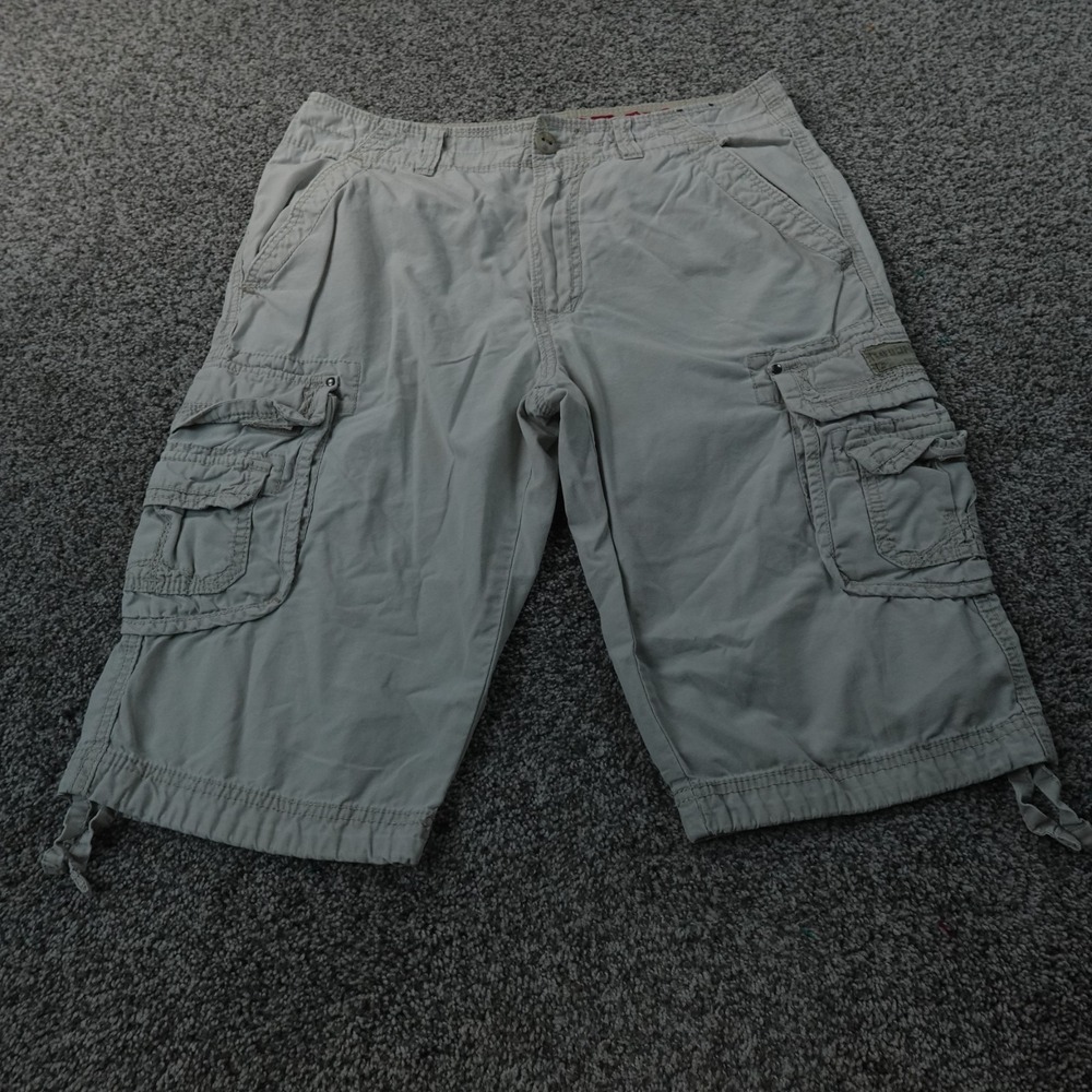 Unionbay Shorts Mens 32 Beige Cargo Paratrooper Outdoor Hiking Military Army Y2K